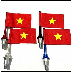 Lá cờ lắp chân gương xe máy 4 mầu 20k